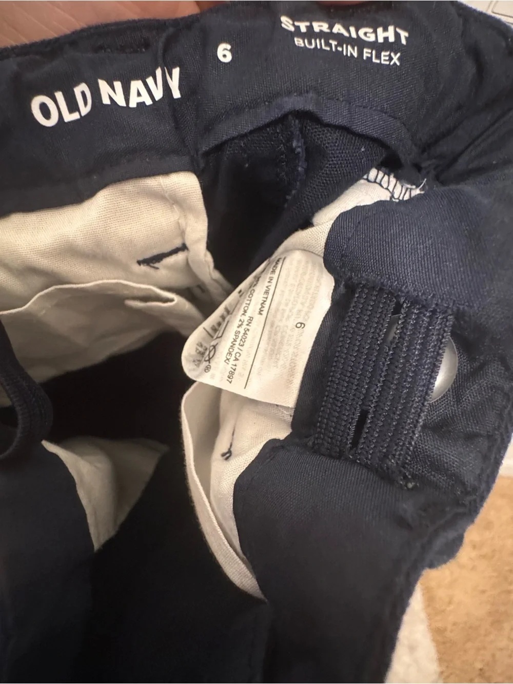 Old Navy Straight Built In Flex Bundle Pants Khaki and Blue